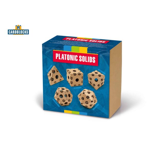 Cardblocks Platonische Körper - 5 Pappbausteine