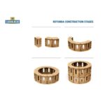 Cardblocks Rotunda Set - 24 Pappbausteine
