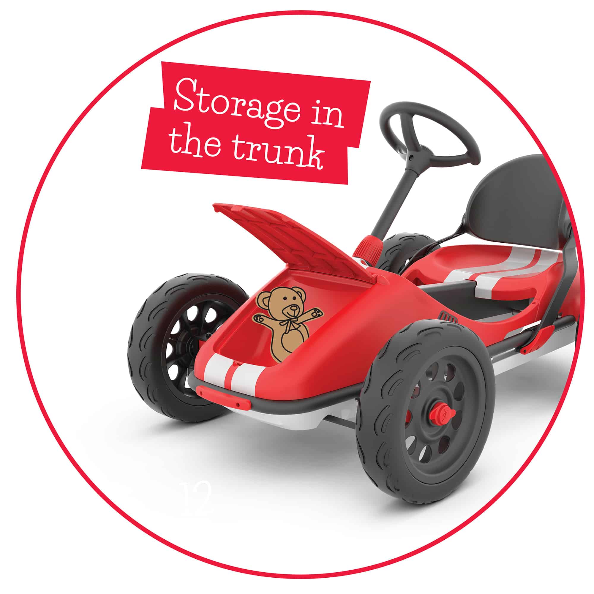 Feature images BMXie2 v3 Chillafish Monzi-RS - Faltbares Pedalkart Rot