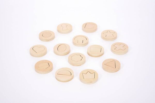 TickiT Inside Outside Wooden Shapes