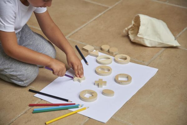 TickiT Inside Outside Wooden Shapes