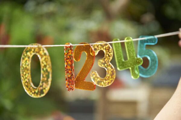 TickiT Rainbow Glitter Numbers