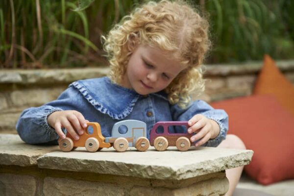 TickiT Rainbow Wooden Adventure Vehicles