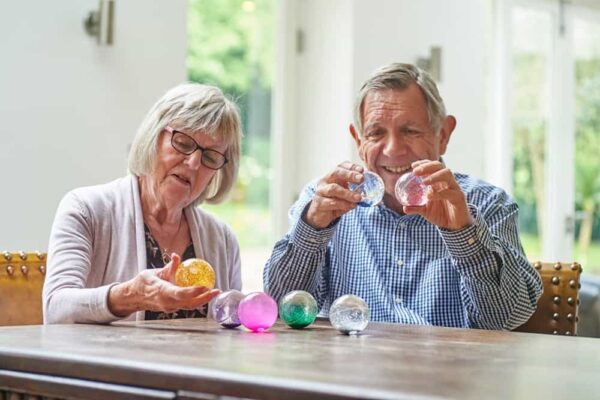 Tickit Sensory Rainbow Glitter Balls