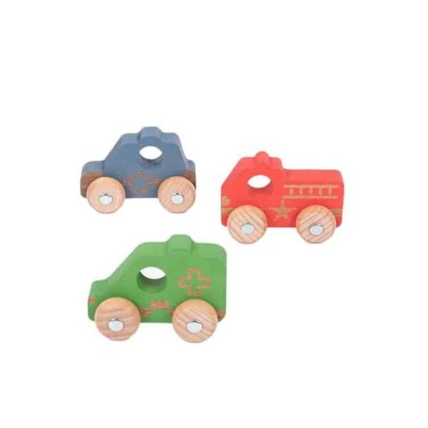 TickiT Rainbow Wooden Emergency Vehicles