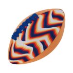 Waboba Beach Rugby Ball – Groß, Orange mit Wellenmuster