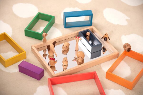 TickiT Wooden Mirror Tray