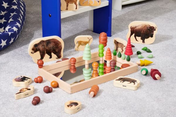 TickiT Wooden Mirror Tray