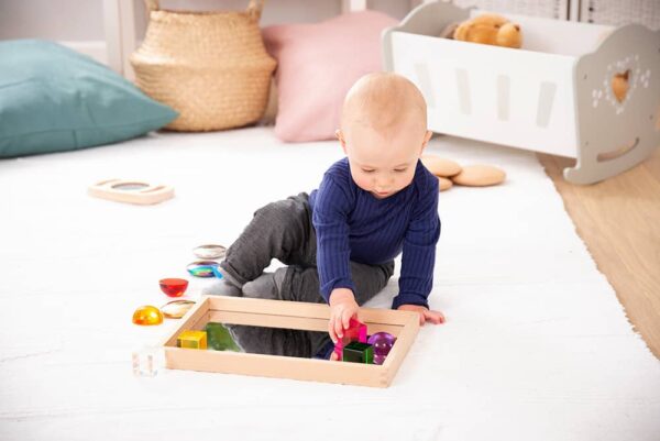 TickiT Kleines Spiegeltablett aus Holz – Bild 2