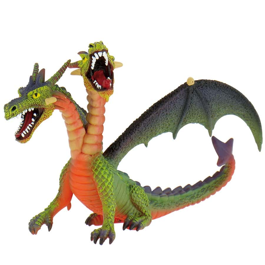 Bullyland Drache mit 2 Köpfen grün 75596 Bullyland Drache mit 2 Köpfen grün 75596