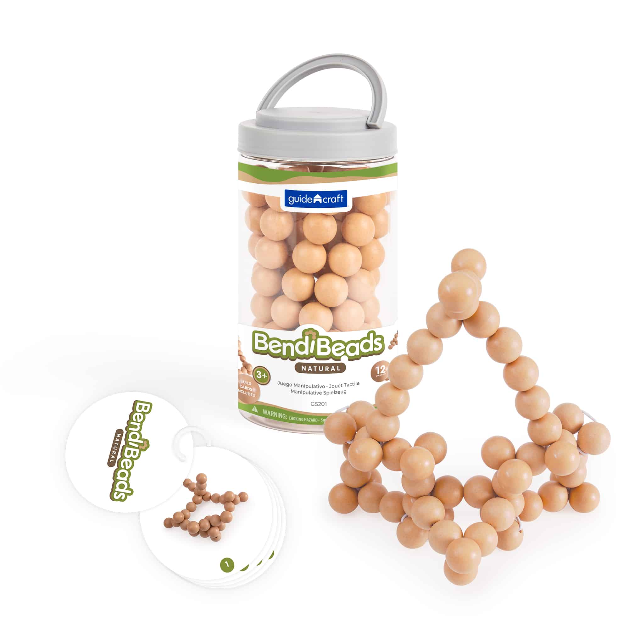 Guidecraft BendiBeads Natur (5) Guidecraft BendiBeads Natur