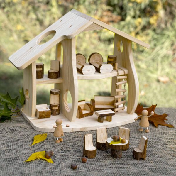 Guidecraft Puppenhaus Woodland komplett