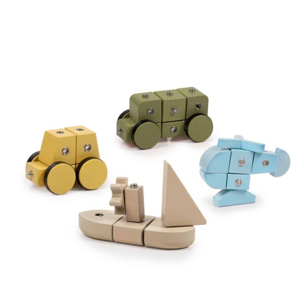 Guidecraft Snap Block Vehicles – 32 tlg. Set