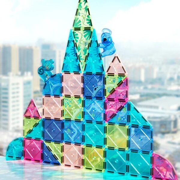 Mideer-Colorful Magnetic Tiles-Wonderful Forest 40P-CT6399