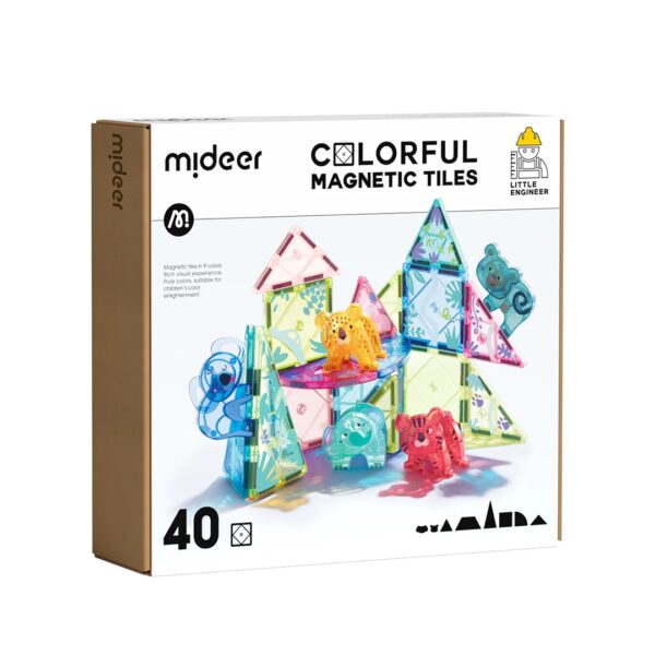 Mideer-Colorful Magnetic Tiles-Wonderful Forest 40P-CT6399