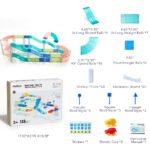 Mideer-Racing Track Grooved Magnetic Tiles 115P-MD6395