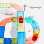 Mideer-Racing Track Grooved Magnetic Tiles 115P-MD6395