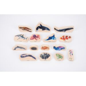 Tickit-Wooden Sea Life Blocks-73566
