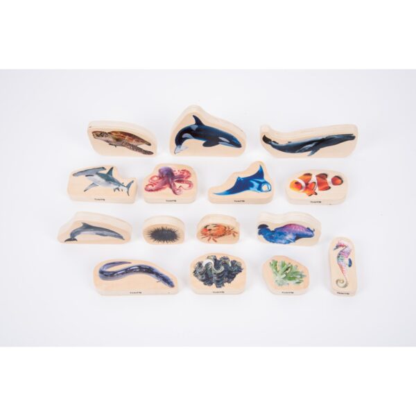 Tickit-Wooden Sea Life Blocks-73566
