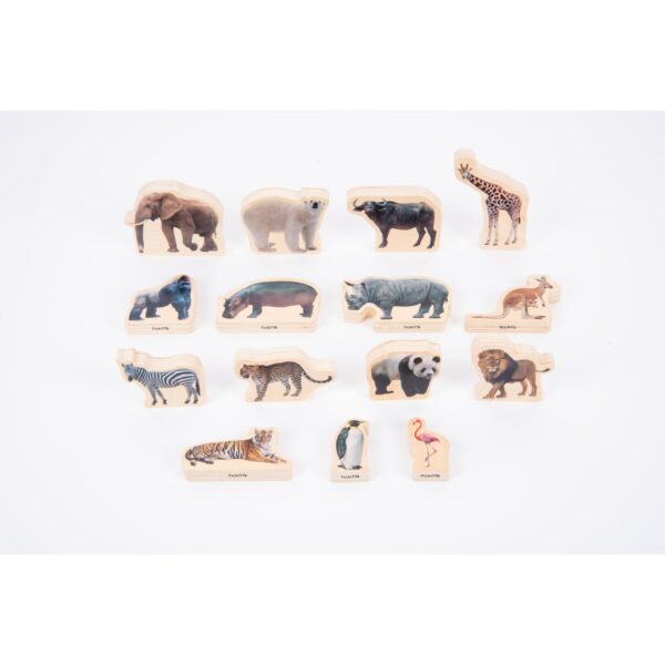 Tickit-Wooden Wild Animal Blocks-73572