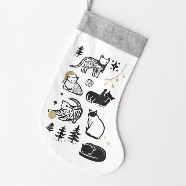 weegallery- wg3011- Festive Cats Christmas Stockin
