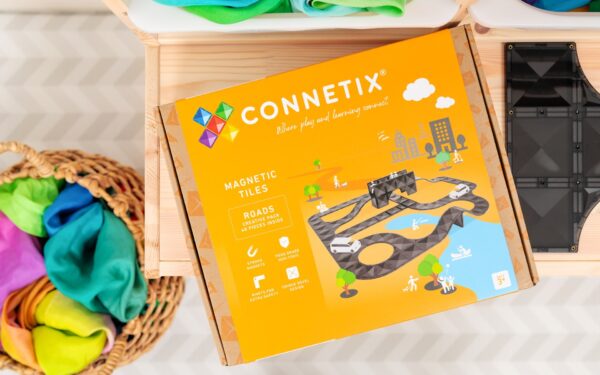 Connetix creative Roads Pack 48-teilig Magnetbaukasten
