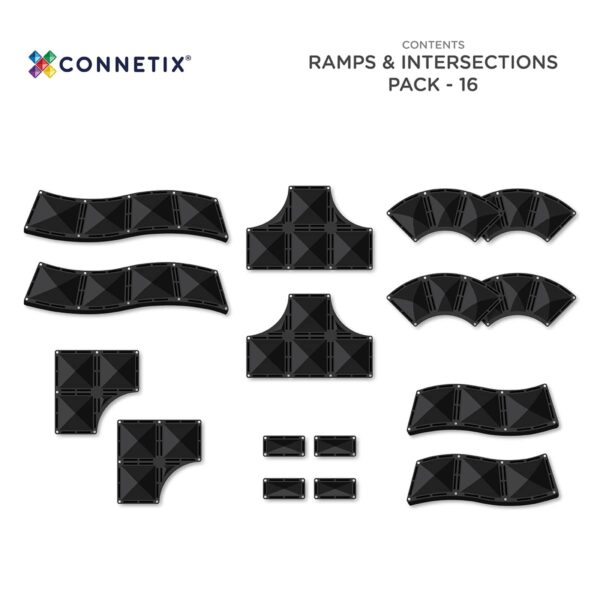 Connetix Rampen Kreuzungen Set