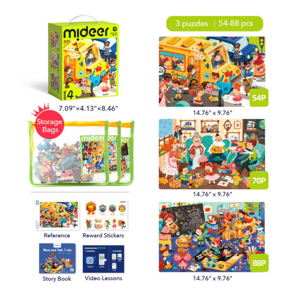 Mideer-Level Up Puzzles 4-MD1483