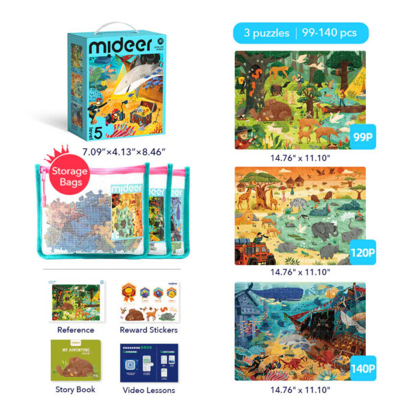 Mideer-Level Up Puzzles 5-MD1486