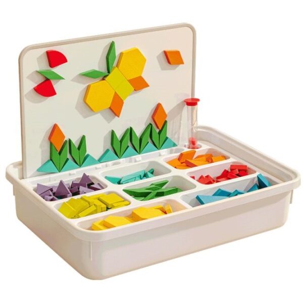 Mideer Magnetische Geometrie-Bausteine aus Holz - 250 Teile 4