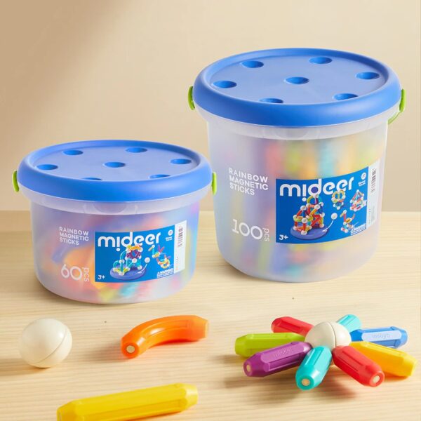 Mideer Rainbow Magnetische Bau-Sticks 100