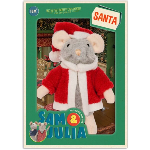 Sam & Julia-Plüsch-Maus Santa-300912