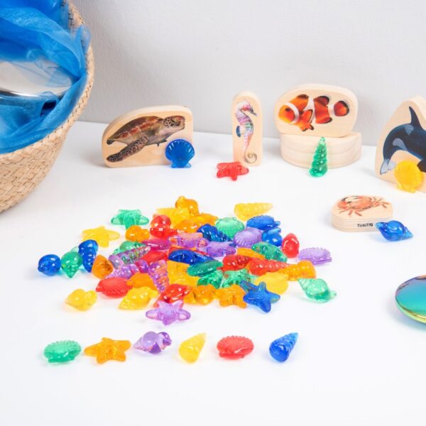 TickiT-73121-Durchscheinende Farbschalen – 72-teiliges Set