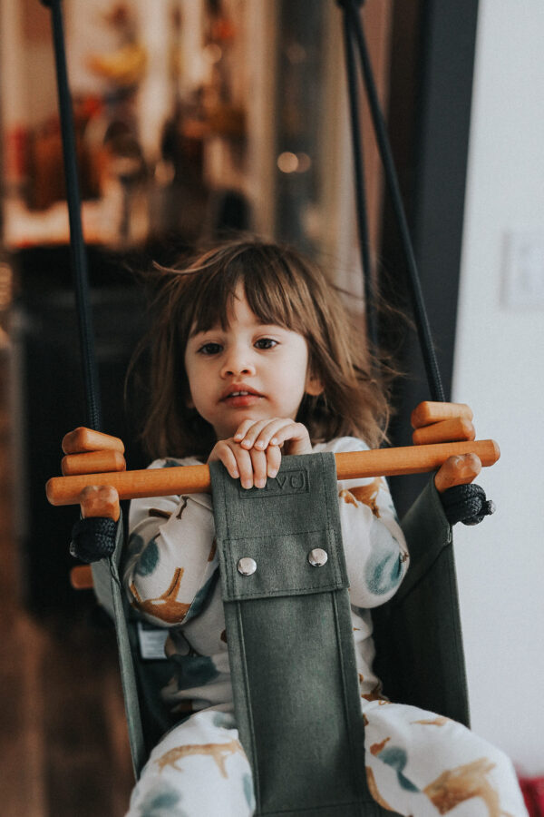 Solvej Swings-Solvej Baby Toddler Swing-Moss Green