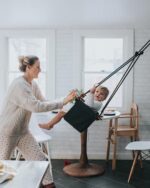 Solvej Swings-Solvej Baby Toddler Swing-Slate Grey