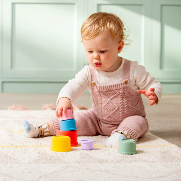 Tickit SiliSoft® Runde Stapelbecher – Rainbow Sensorikset – Bild 6