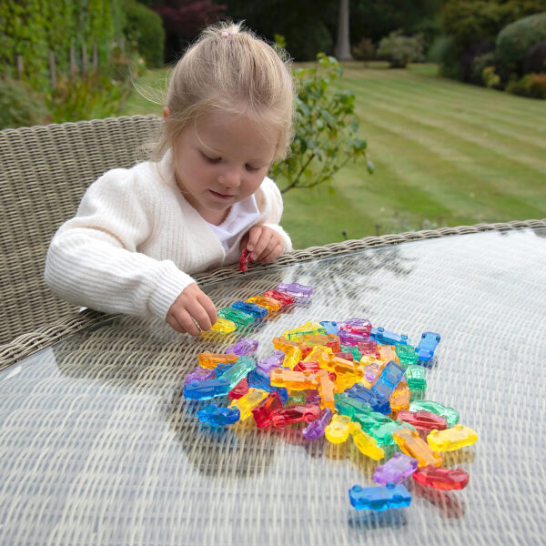 Tickit Translucente Farbautos – 72‑teiliges Set für kreatives Lernen – Bild 3