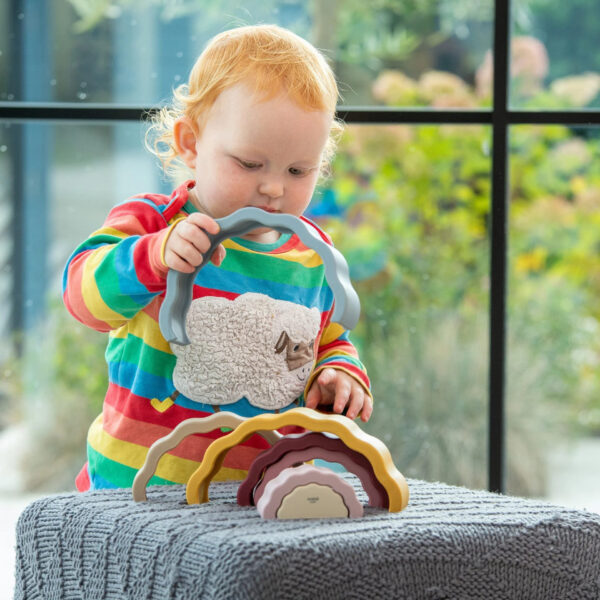 Tickit SiliSoft® Wackelregenbogen – Stapelspiel aus Silikon – Bild 6