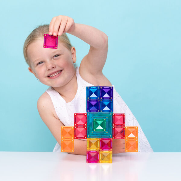 Connetix Bright Portal Pack – 48-tlg. Magnet-Baukasten mit Portal-Kacheln für Kinder – Bild 3