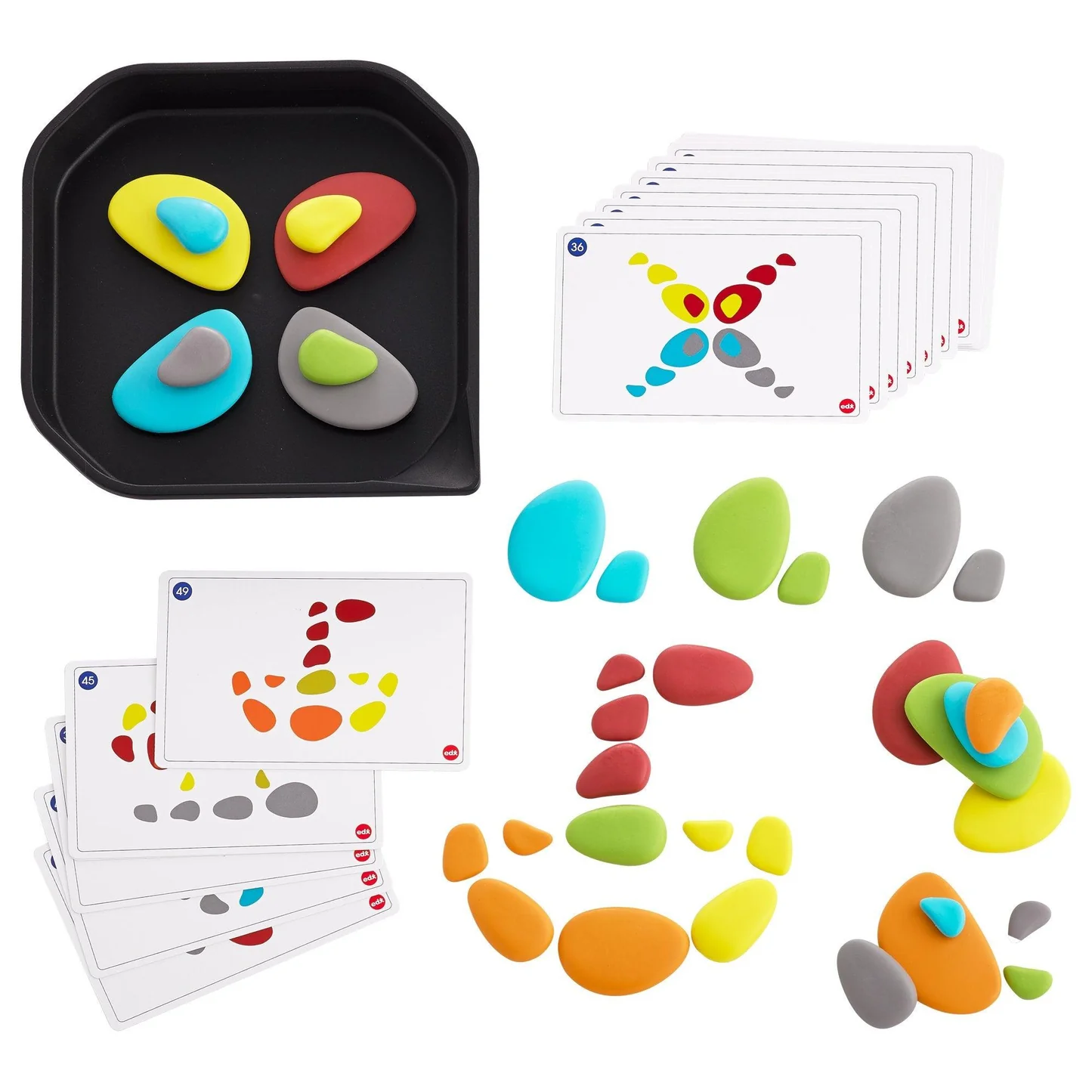 Edx Education – Fun Play Rainbow Pebbles