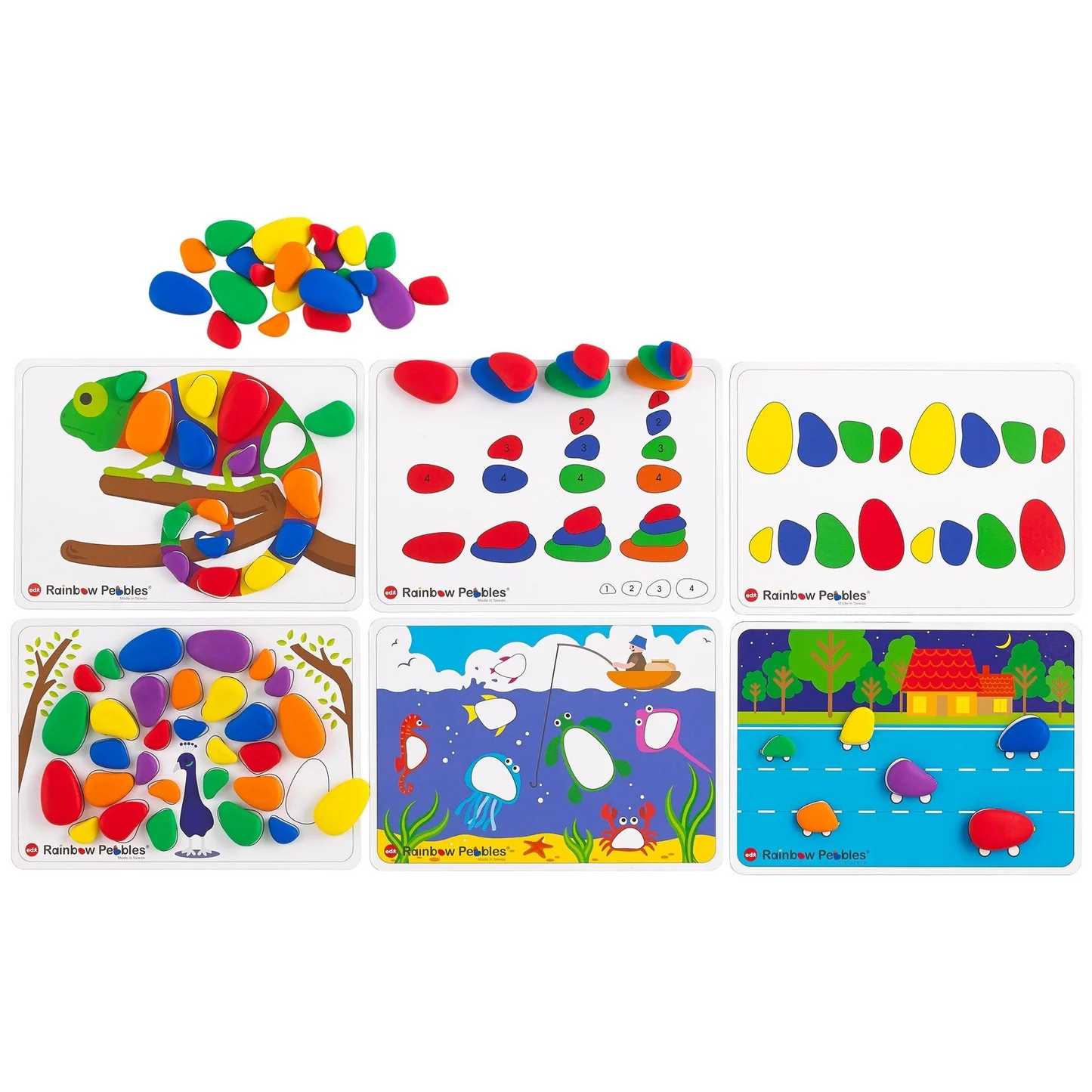 Edx Education – Rainbow Pebbles Activity Set