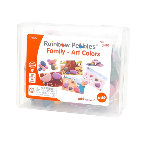 Edx Education – Rainbow Pebbles Family Art Colours