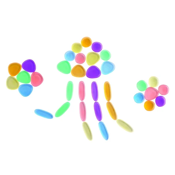 Edx Education – Translucent Junior Rainbow Pebbles