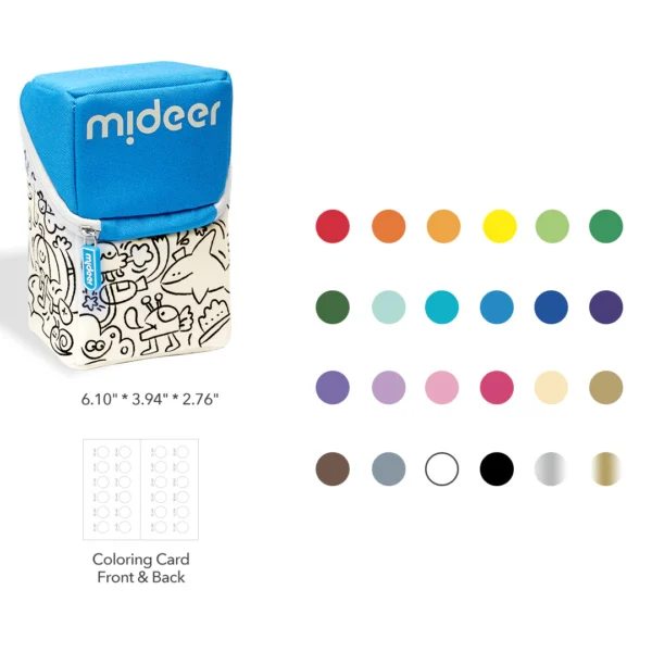 Mideer – Brush Tip Acrylic Markers mit Doodle Bag