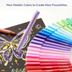 Mideer – Brush Tip Acrylic Markers mit Doodle Bag