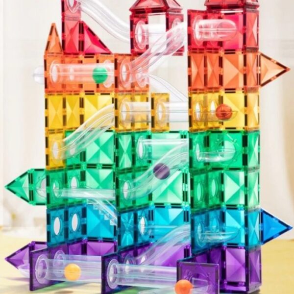 Mideer – Colourful Magnetic Tiles Marble Run-MD1166