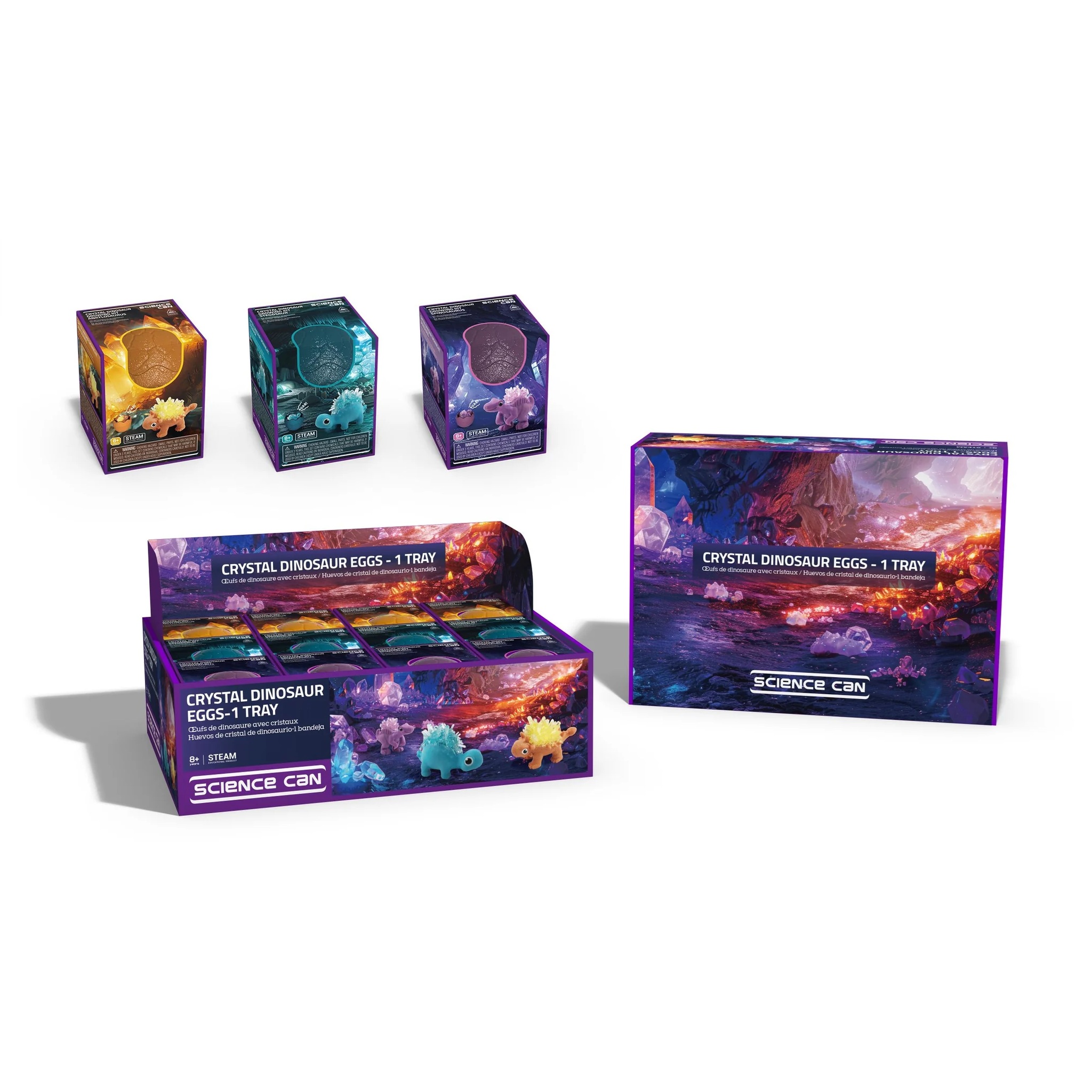 SCIENCE CAN – Crystal Dinosaur Growing Kit SCIENCE CAN – Crystal Dinosaur Growing Kit – Kristall-Dino-Experiment für Kinder – Bild 1