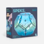 Spek magnetischer Fidget-Pyramide, blaue Spielzeugpyramide für Stressabbau und Konzentration.