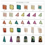 TOPBRIGHT – MagArt 64 – Konstruktionsset mit Magnet-Tiles für Kinder – Bild 5