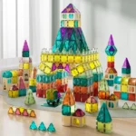 TOPBRIGHT – MagArt 108 – Konstruktionsset mit Magnet-Tiles für Kinder – Bild 3